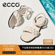 愛步（ECCO）涼鞋女 夏季低跟一字帶時(shí)裝涼鞋 雕塑233803 石灰色37