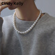 Cindy Kelly輕奢珍珠項鏈女高級實(shí)用精致走心首飾送老婆結婚紀念生日禮物女生 澳白珍珠項鏈-10MM 約41cm