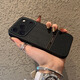 邁比亞 適用蘋(píng)果17promax手機殼木紋素皮iphone16pro拼接撞色15高級14磨砂防指紋13全包17air防摔保護套 【黑色木紋素皮】 拼接撞色 iphone 17 Pro Max