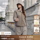 AIGLE【25年秋季新品】艾高全拉鏈厚實(shí)防風(fēng)抓絨衣女運動(dòng)休閑外套 柴灰色 BK103 建議拍大 38 165/88A