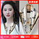 CRANTA KOMEIA磁吸扣絲巾女2025新款方巾圍脖領(lǐng)巾護(hù)頸媽媽生日禮物送女友老婆 蝶悅紋禮 高級(jí)感ck風(fēng)送女朋友愛人實(shí)用高檔