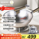 亞摩斯（Amos）純鈦炒鍋帶蓋32cm健康無(wú)涂層電磁爐燃氣灶通用不挑爐灶AS-CG328T