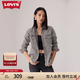 Levi's李維斯25年秋冬新款女士美式復古水洗做舊休閑牛仔襯衫外套 墨灰 S