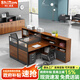時(shí)仁（ShiRen）辦公桌組合辦公家具財(cái)務(wù)辦公桌公司屏風(fēng)職員工位簡(jiǎn)約現(xiàn)代辦公室 T型雙人位【帶柜椅】