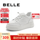 百麗休閑百搭小白鞋女商場(chǎng)簡(jiǎn)約板鞋A6M1DAM4 白色 37