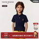 Teenie Weenie Kids小熊童裝25年新男女童經(jīng)典學(xué)院風(fēng)Polo領(lǐng)純棉T恤 藏青色 140cm