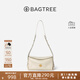 BAGTREE【明星同款】包包樹(shù)奶盒包植鞣皮單肩斜挎腋下通勤Hobo枕頭女士包 皎月白-小號【雙磁吸款】 高級小眾