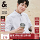 杰克·瓊斯（JACK&JONES）25年春夏季易打理商務(wù)休閑零壓短袖襯衫男士免燙半袖純色襯衣男裝 C42巖灰色 M