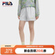 FILA 斐樂官方韓素希同款女士梭織短褲2025季時尚簡約休閑寬松三分褲