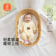 貝瑞加（Babyprints）嬰兒連體衣保暖哈衣0-3個(gè)月男女寶寶夾棉爬服加厚滿(mǎn)月服 黃熊66