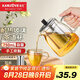 金灶（KAMJOVE）泡茶壺飄逸杯 耐熱玻璃茶具功夫辦公室花茶壺 茶水分離杯茶壺家用 A-19加長濾籃 750ml