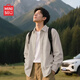 名創(chuàng)優(yōu)品（MINISO）免燙襯衫男秋季牛津紡百搭高級感痞帥潮流翻領(lǐng)長袖襯衣 杏 L