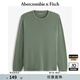 ABERCROMBIE & FITCH男裝25春季美式復(fù)古舒適百搭寬松華夫格圓領(lǐng)長袖T恤KI124-4532 綠色 L (180/108A)