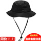 牧高笛 新款戶(hù)外釣魚(yú)帽登山帽漁夫帽遮陽(yáng)帽子防曬夏季 鋼琴黑
