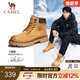 駱駝（CAMEL）【王俊凱同款】馬丁靴男秋冬2025新款大黃靴女戶外工裝靴登山鞋子 GE122W7757T 金黃色（男款） 41