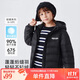雪中飛童裝兒童輕薄羽絨服男童新款中大童女童薄款外套冬黑色150cm
