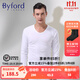 BYFORD/百富男士秋衣秋褲棉專(zhuān)柜款針織圓筒男保暖貼身內衣MW8828/8937 MW8828秋衣白色 XL