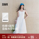 森馬（Semir）陳都靈|連衣裙女氣質(zhì)純色百搭2025夏季簡(jiǎn)約風(fēng)吊帶裙109325114017