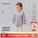 babylove女寶寶包屁衣春秋季純棉三角哈衣嬰兒提花衣服可愛(ài)甜美外出服