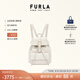 芙拉（FURLA）【中秋禮物】【明星同款】FLOW小號女士雙肩包休閑背包旅游輕便 棉花糖白