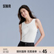 森馬（Semir）背心女短款蝴蝶結(jié)溫柔夏季2025時尚緊身繡花圓領(lǐng)上衣109325102001