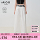 艾諾絲雅詩(shī)【商場(chǎng)同款】2025夏季新品匹馬棉100%棉女休閑褲垂感長(zhǎng)褲40433023 白色 L