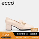 愛步（ECCO）夏季通勤簡約風(fēng)方頭粗跟高跟鞋 型塑290953 石灰色36
