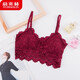 俞兆林（YUZHAOLIN）蕾絲裹胸美背抹胸夏季新款吊帶背心女士短款無(wú)鋼圈打底防走光內衣1件 酒紅x1 均碼適合80-135斤