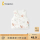 童泰（TONGTAI）嬰兒馬甲秋冬季純棉寶寶夾棉衣服男童女童家居服加厚坎肩背心 棕色 90 cm