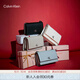 Calvin Klein小眾單肩包禮物荔枝紋包包金屬搭扣鏈條翻蓋CK女包斜挎包DH2806 UB1-太空黑 OS