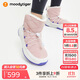 moodytiger兒童雪地靴保暖拒水冬季男童鞋子防滑耐磨加絨p棉透氣女童滑雪鞋