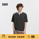 森馬（Semir）[商場(chǎng)同款]短袖T恤男V領(lǐng)假兩件上衣華夫格25裝拼色潮101525100103