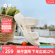 森達(dá)七夕禮物涼鞋女款2025夏季新款商場(chǎng)同款時(shí)尚厚底外穿拖鞋XMJ01BT5 米白 38
