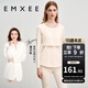 嫚熙（EMXEE）超皮孕婦秋衣秋褲套裝秋冬哺乳月子服保暖內(nèi)衣 淺膚【輕暖-supima進口棉】 M
