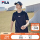 FILA斐樂(lè)官方短袖T恤男2025年夏季時(shí)尚純棉圓領(lǐng)透氣男士運(yùn)動(dòng)t恤針織衫