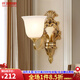仟潤(rùn)照明（Qianrunlighting）美式全銅壁燈客廳背景墻燈歐式簡(jiǎn)約臥室床頭酒店過(guò)道樓梯壁燈1505 (特)1505-1B單頭+LED燈泡+防塵片