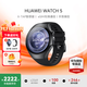 華為（HUAWEI）手表WATCH 5【咨詢(xún)享優(yōu)惠】智能運動(dòng)健康eSIM獨立通話(huà)血氧呼吸體溫監測風(fēng)險評估男女士朋友4Pro 46mm蒼穹黑丨黑色氟橡膠表帶【皮表帶+貼膜】