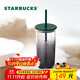星巴克（Starbucks）墨水系列三角底造型玻璃吸管杯473ml水杯子學(xué)生生日禮物畢業(yè)禮物