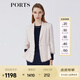 PORTS寶姿春夏新品女裝長(zhǎng)袖中長(zhǎng)夾克LM8J039MFD097 鹽粉色混色 S (4)