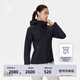 KOLON SPORT/可隆防水沖鋒衣 女子戶外防風(fēng)透濕撞色連帽3L夾克外套 LKJK5MNT06-BK 黑色 M 165/88A