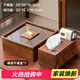 木雅軒干果盒實(shí)木水果盤(pán)子玻璃干果收納盒零食盤(pán)干果盤(pán)分格糖果盤(pán)堅果盤(pán) 【單層】干果盒+紙巾盒