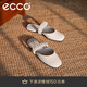 愛步（ECCO）涼鞋女 夏季平底方頭穆勒單鞋 安妮208573 石灰色36