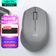 羅技（Logitech）M330無(wú)線(xiàn)鼠標 商務(wù)辦公無(wú)線(xiàn)靜音鼠標電池 右手人體工學(xué)鼠標Mac筆記本電腦家用鼠標中大手 舒適曲線(xiàn) 灰色