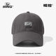 IIING帽控 大頭圍軟頂防曬棒球帽男2025新款鴨舌帽顯臉小帽子女夏 深灰色