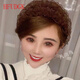 HFUDGK夏天包頭遮白發(fā)帽子時(shí)尚大方女士頭巾慕斯包頭帽女蕾絲老人 [雙層更好看]黑色