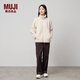 無印良品（MUJI）女式 長毛抓絨 夾克 女外套秋冬款 女裝 外衣 BB2QIA4A 象牙色 M (160/84A)