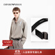 EMPORIO ARMANI/阿瑪尼官方旗艦【禮物】新款男士商務(wù)通勤板扣腰帶寬3.5CM秋冬 84372-黑色-板扣