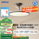 歐普（OPPLE）照明隱形風(fēng)扇客廳餐廳吊燈臥室簡(jiǎn)約現代電扇全光譜風(fēng)扇燈睿風(fēng)FS 【智慧光-全光譜】50瓦黑A(yíng)PP智控