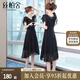絲柏舍初戀系小黑裙2025夏裝新款女赫本風(fēng)小矮個(gè)連衣裙