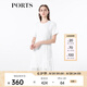 PORTS短袖長連衣裙ASL8D010KLO024 米白 M (6)